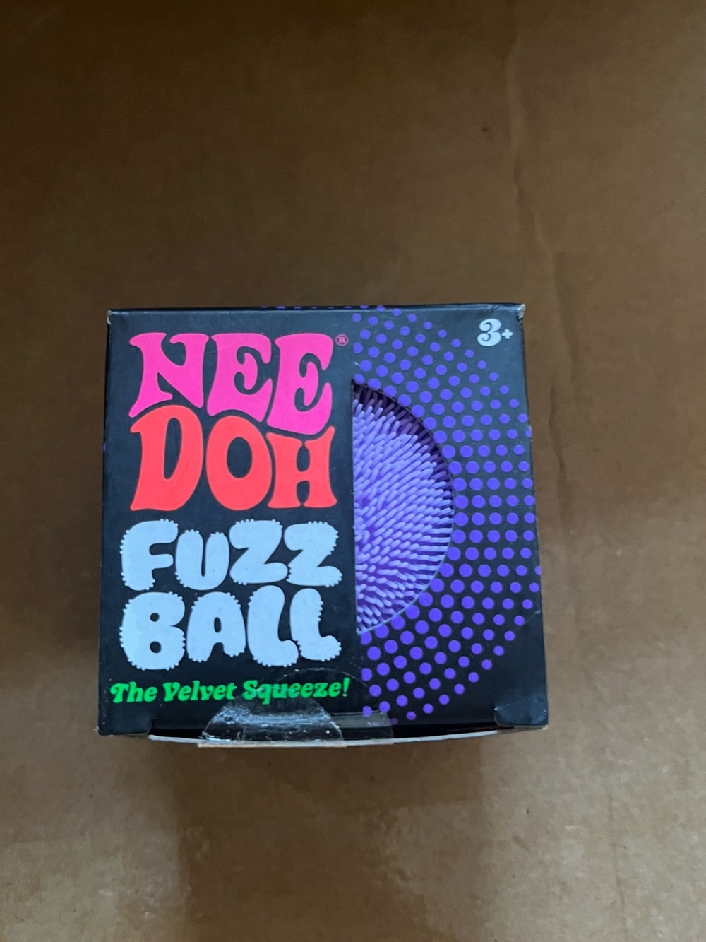 Fuzz Ball Velvet Squeeze Toy - Purple
